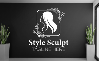 Style Sculpt: Professionell logotypmall för skönhetsmärken