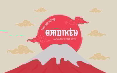 Betűtípus - Amoikeh japán stílusú