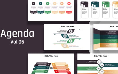 Business agenda slides infographic -easy to use