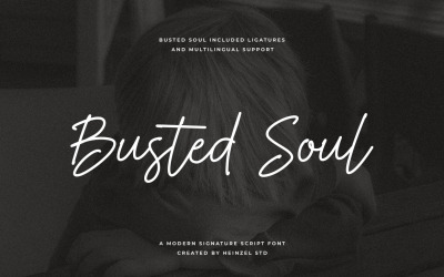 Busted Soul Modern handtekeninglettertype