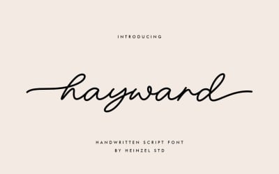Carattere script scritto a mano Hayward