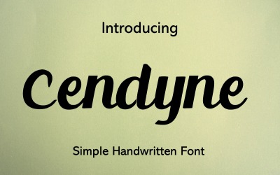 Cendyne 现代手写字体