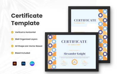 Certificaat van waardering sjabloon V2