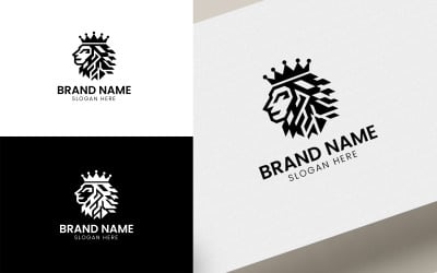 King Lion logo template V-01