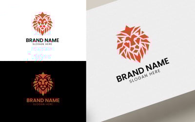 King Lion logo template V-03