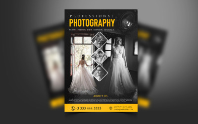 Kreativer Flyer mit professioneller Fotografie-Vorlage