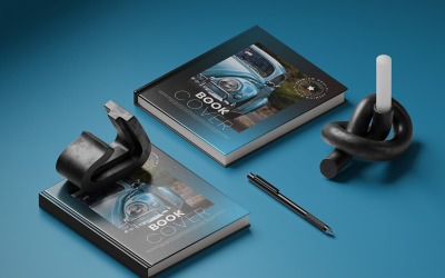 Modèle PSD de maquette de couverture de livre Vol 01