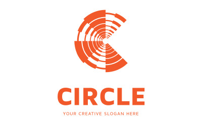 Modello di design moderno con logo lettera C