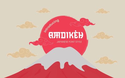 Schriftart - Amoikeh im japanischen Stil