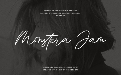 Шрифт Monstera Jam Modern Signature