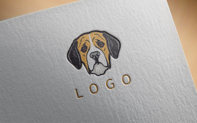 优雅的狗标志 3-0348-23