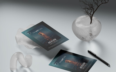 A5 Flyer Mockup PSD-Vorlage Band 01
