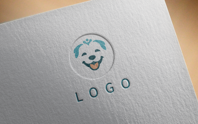 Elegante logo del cane 9-0354-23