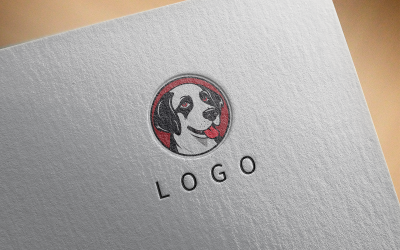 Elegante logo del cane 10-0355-23