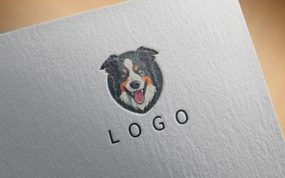Elegante logo del cane -0346-23