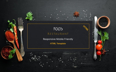 Yiyecek - Restoran Açılış Sayfası HTML Şablonu