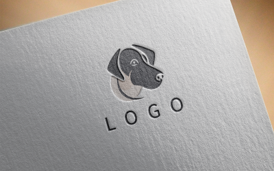 Zarif Köpek Logosu 25-0370-23
