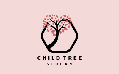 Baum-Logo, Leben, Design, Spielplatz, IllustrationV19