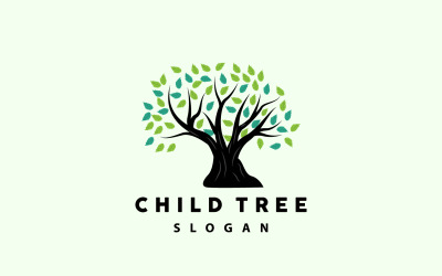 Baum-Logo, Leben, Design, Spielplatz, IllustrationV3