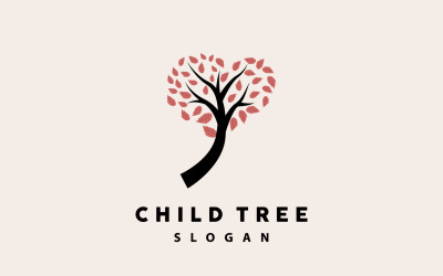 Illustrazione del parco giochi per il design della vita del logo dell&amp;#39;alberoV6