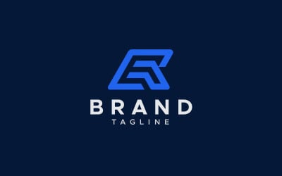 Design minimale del logo AER Letter