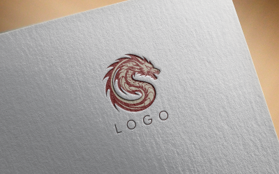 Elegant Dragon Logo 6-0396-23