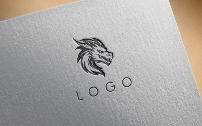 Elegante logo del drago 11-0401-23