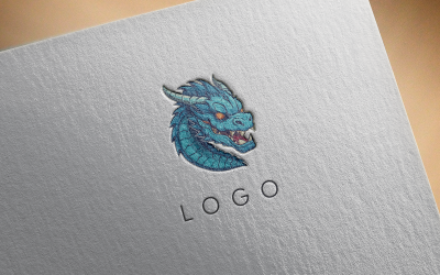 Eleganckie logo smoka 16-0406-23