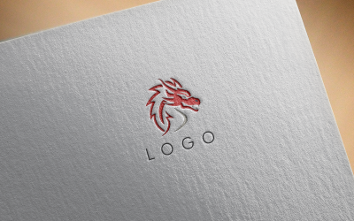 Elegáns Dragon Logo-0391-23