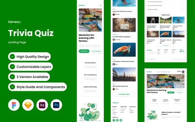 Genesu - Página de inicio del cuestionario de trivia V2