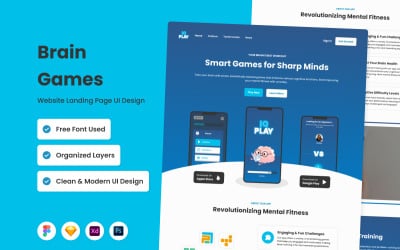 IQPlay - Page de destination des jeux de réflexion V1