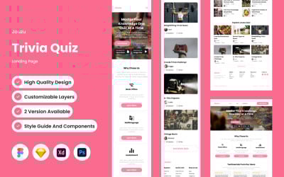 Jouzu - Trivia Quiz Landing Page V2