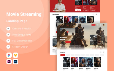 Kameo - Landingspagina voor filmstreaming V2