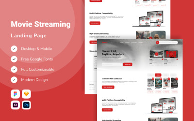 Kameo - Movie Streaming Landing Page V1