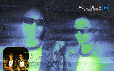 Acid Blur Photoshop Effect