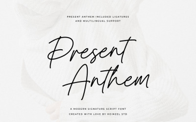 Фирменный шрифт Present Anthem