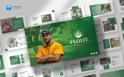 Floize - Keynote-sjabloon voor landschapsarchitectuur en tuinieren