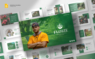 Floize – Tereprendezés és kertépítés Google Slides sablon