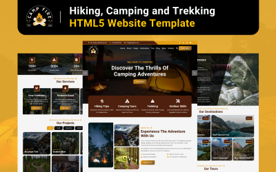 Fogueira - Modelo de site HTML5 para caminhadas, camping e trekking