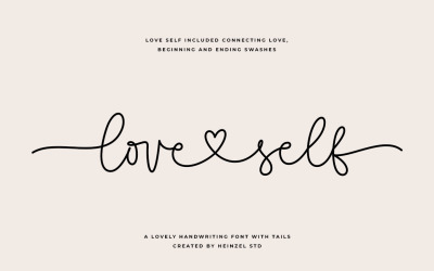 Fonte Love Self Lovely Script