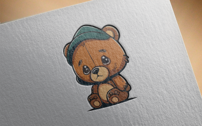 Illustration d&amp;#39;ours élégant 14-0472-23