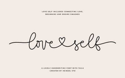 Love Self Lovely Script Schriftart