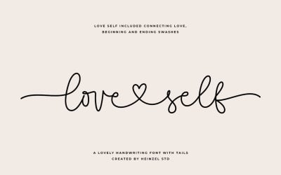 Love Self Lovely Script Шрифт