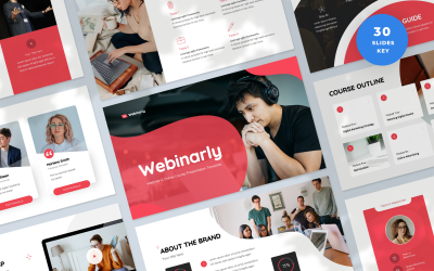 Modello di keynote per presentazione di webinar e corsi elettronici