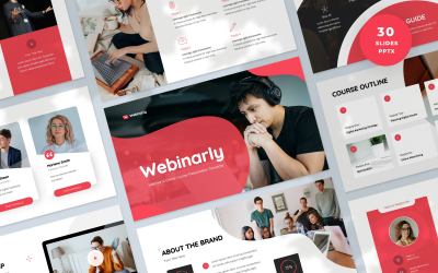 Modello PowerPoint per presentazione di webinar e corsi elettronici