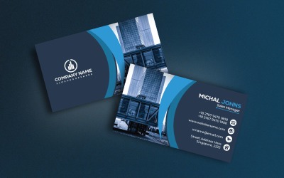 Modelos versáteis e personalizáveis de cartão de visita de empresa