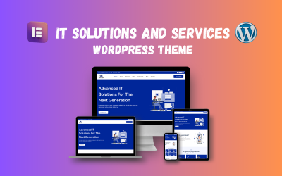 One Page IT Solutions and Services WordPress-tema
