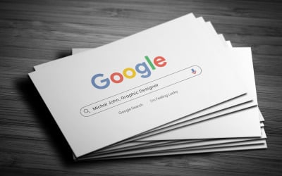 Plantilla de tarjeta de presentación estilo Google