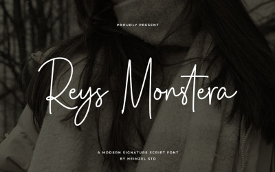 Reys Monstera Signature Font