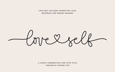 Шрифт Love Self Lovely Script